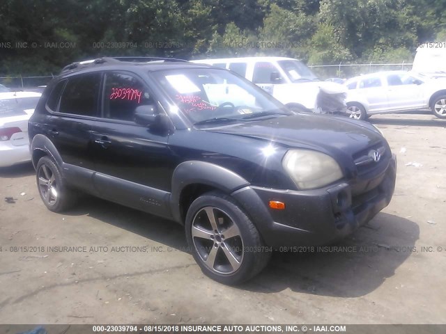 KM8JN12D05U182449 - 2005 HYUNDAI TUCSON GLS/LX BLACK photo 1