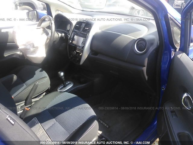 3N1CE2CP8FL419196 - 2015 NISSAN VERSA NOTE S/S PLUS/SV/SL/SR BLUE photo 5