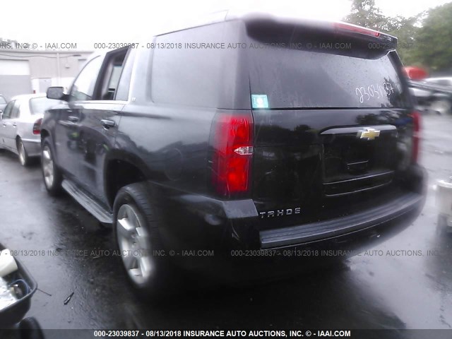 1GNSKBKC9FR213448 - 2015 CHEVROLET TAHOE K1500 LT BLACK photo 3