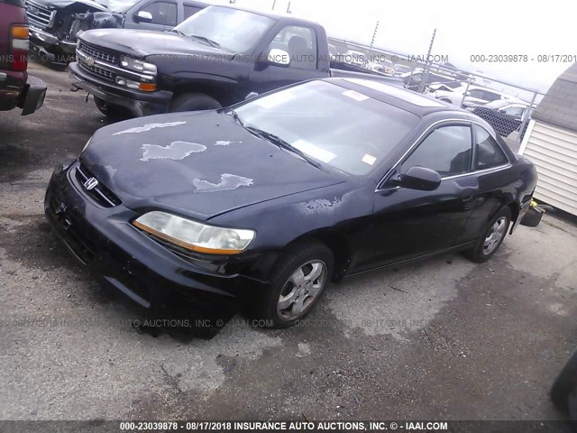 1HGCG32501A026128 - 2001 HONDA ACCORD EX BLACK photo 2