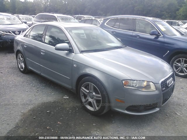 WAUDF78E18A116853 - 2008 AUDI A4 2.0T QUATTRO GRAY photo 1