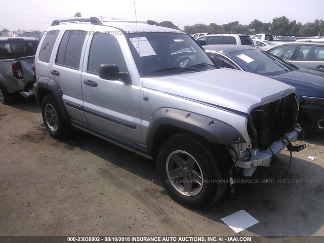 1J4GL38K35W723692 - 2005 JEEP LIBERTY RENEGADE SILVER photo 1