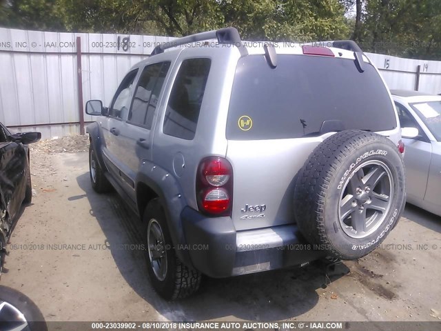 1J4GL38K35W723692 - 2005 JEEP LIBERTY RENEGADE SILVER photo 3