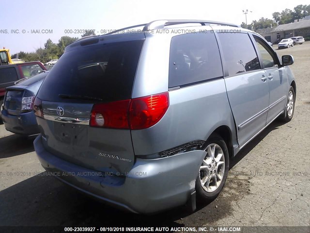 5TDZA22C36S509996 - 2006 TOYOTA SIENNA XLE/XLE LIMITED BLUE photo 4