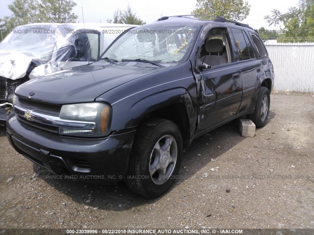 1GNDS13S672130353 - 2007 CHEVROLET TRAILBLAZER LS/LT GRAY photo 2