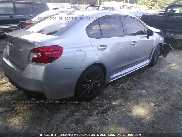 JF1VA1B6XG9832578 - 2016 SUBARU WRX SILVER photo 4