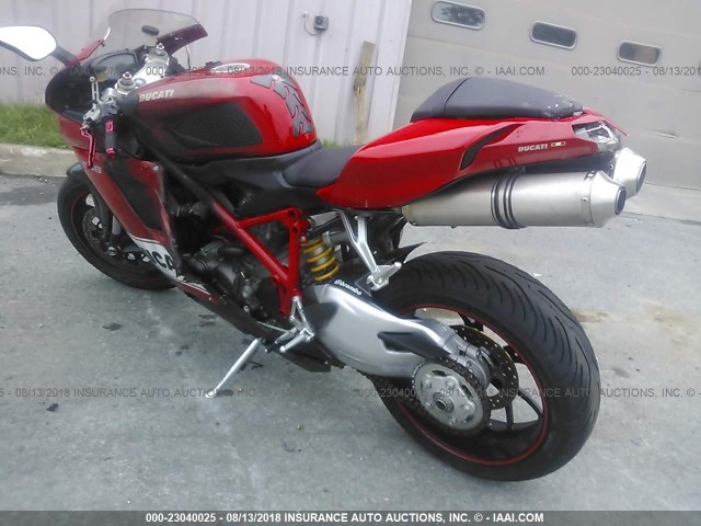 ZDM1XBGV3AB011744 - 2010 DUCATI 848 RED photo 3