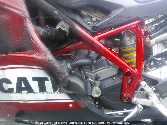 ZDM1XBGV3AB011744 - 2010 DUCATI 848 RED photo 9