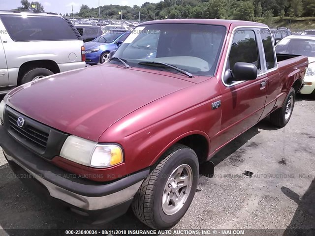 4F4YR16X9XTM10332 - 1999 MAZDA B4000 CAB PLUS MAROON photo 2