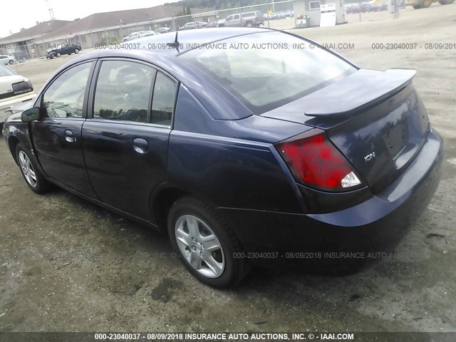 1G8AZ55F57Z177213 - 2007 SATURN ION LEVEL 2 Dark Blue photo 3