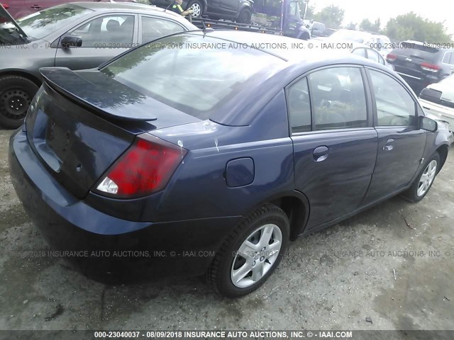 1G8AZ55F57Z177213 - 2007 SATURN ION LEVEL 2 Dark Blue photo 4