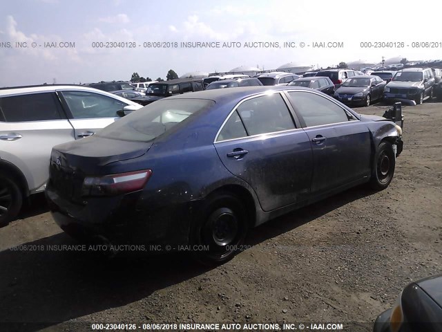 4T1BE46K07U159836 - 2007 TOYOTA CAMRY NEW GENERAT CE/LE/XLE/SE BLUE photo 4