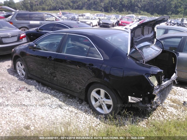 4T1BF1FK0EU827269 - 2014 TOYOTA CAMRY L/SE/LE/XLE 黑色 照片 3