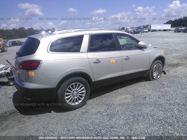 5GAKRBED1BJ349706 - 2011 BUICK ENCLAVE CXL 金色 照片 4