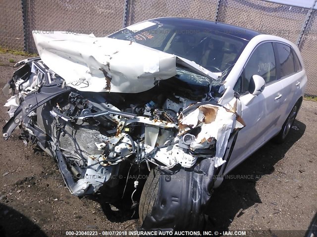 4T3BK11A19U017995 - 2009 TOYOTA VENZA WHITE photo 2