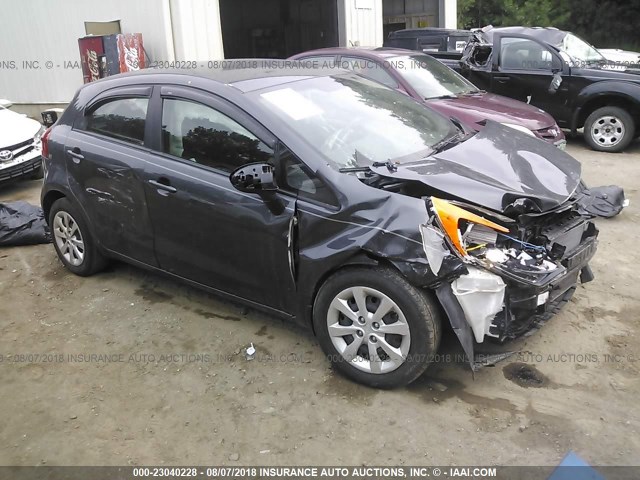 KNADN5A33D6191731 - 2013 KIA RIO EX/SX GRAY photo 1