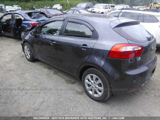 KNADN5A33D6191731 - 2013 KIA RIO EX/SX GRAY photo 3