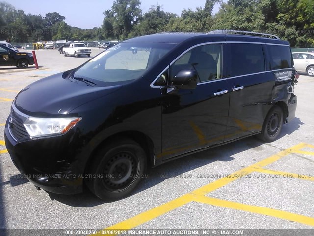 JN8AE2KP4C9041604 - 2012 NISSAN QUEST S/SV/SL/LE BLACK photo 2