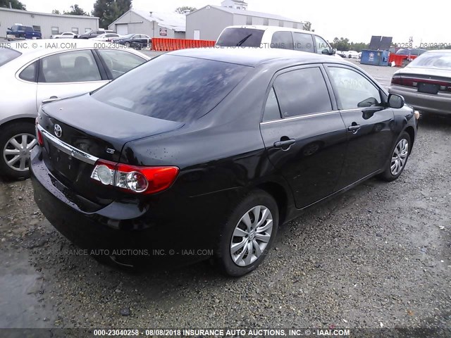 5YFBU4EE9DP162763 - 2013 TOYOTA COROLLA S/LE BLACK photo 4