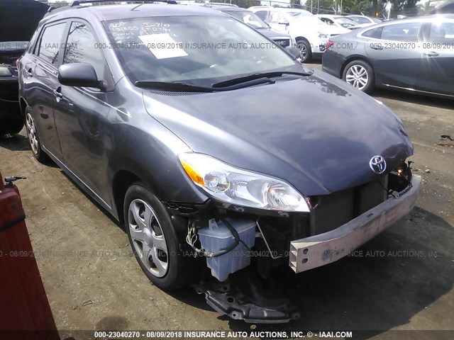 2T1KU4EE5AC323377 - 2010 TOYOTA COROLLA MATRIX  GRAY photo 1