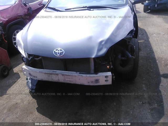 2T1KU4EE5AC323377 - 2010 TOYOTA COROLLA MATRIX  GRAY photo 6