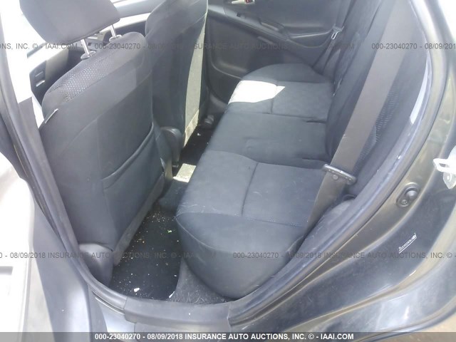 2T1KU4EE5AC323377 - 2010 TOYOTA COROLLA MATRIX  GRAY photo 8