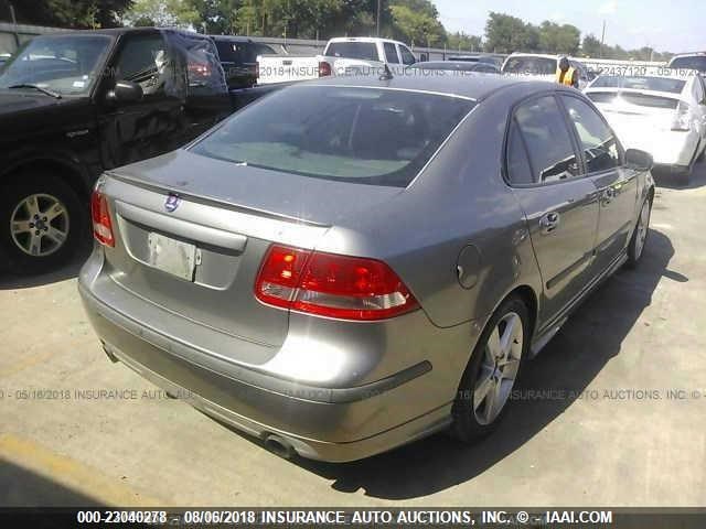 YS3FH41U661102393 - 2006 SAAB 9-3 AERO GRAY photo 4