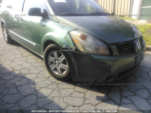 5N1BV28U24N315979 - 2004 NISSAN QUEST S/SE/SL GREEN photo 6