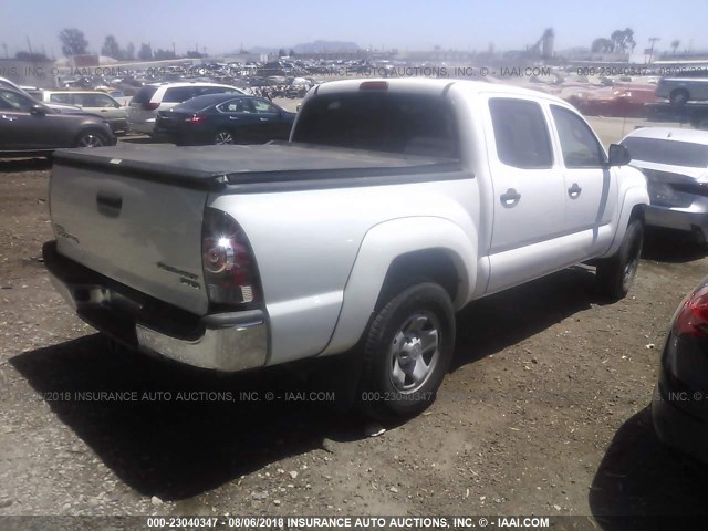 5TFJX4GN7FX048586 - 2015 TOYOTA TACOMA DOUBLE CAB PRERUNNER WHITE photo 4