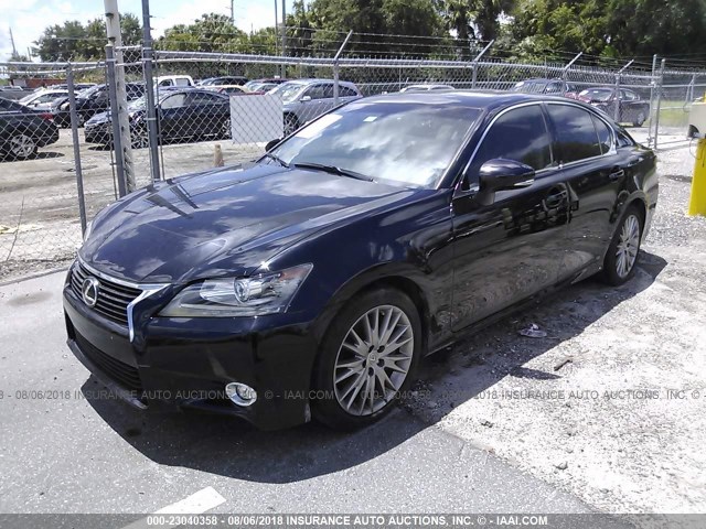 JTHBE1BL3E5029363 - 2014 LEXUS GS 350 BLACK photo 2