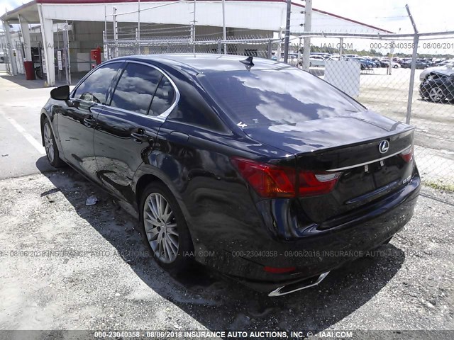 JTHBE1BL3E5029363 - 2014 LEXUS GS 350 BLACK photo 3