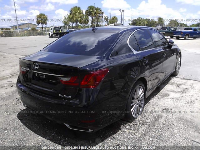 JTHBE1BL3E5029363 - 2014 LEXUS GS 350 BLACK photo 4