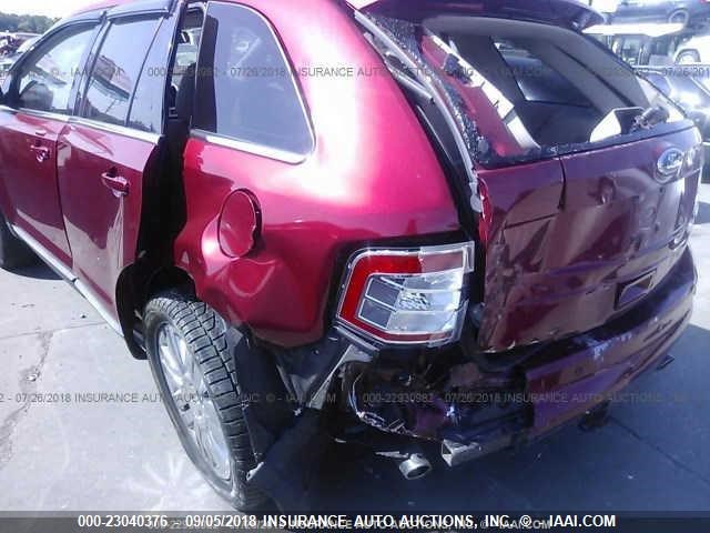 2FMDK49C28BA57824 - 2008 FORD EDGE LIMITED RED photo 6