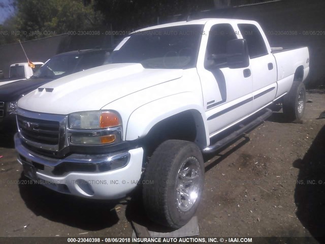 1GTHK23D36F181690 - 2006 GMC SIERRA K2500 HEAVY DUTY WHITE photo 2