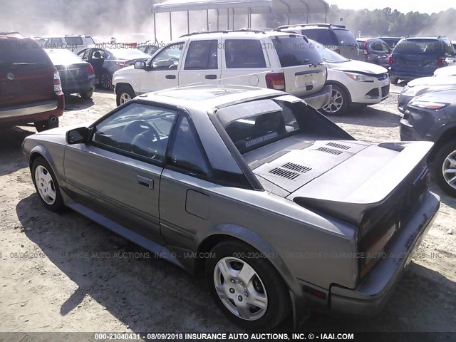 JT2AW15C5K0155702 - 1989 TOYOTA MR2 GRAY photo 3