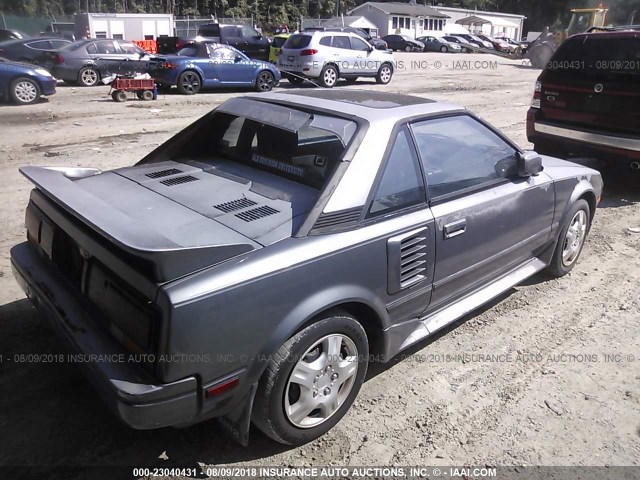 JT2AW15C5K0155702 - 1989 TOYOTA MR2 GRAY photo 4