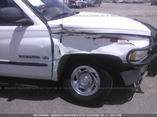 1B7KC23Z2XJ544378 - 1999 DODGE RAM 2500 WHITE photo 6