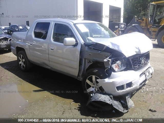 5FPYK1F6XEB012963 - 2014 HONDA RIDGELINE RTL-S SILVER photo 1