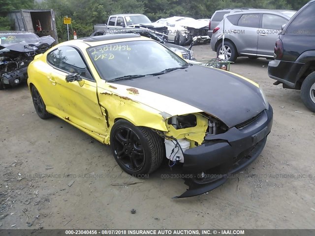 KMHHN65F96U191757 - 2006 HYUNDAI TIBURON GT/SE/GT LIMITED YELLOW photo 1