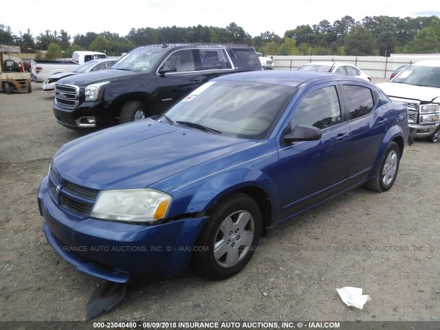 1B3CC4FD6AN164218 - 2010 DODGE AVENGER SXT BLUE photo 2