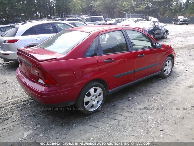 1FAHP34331W227952 - 2001 FORD FOCUS SE/SE SPORT RED photo 4