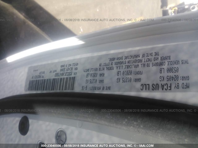 2C3CDZFJ0GH279322 - 2016 DODGE CHALLENGER R/T SCAT PACK WHITE photo 9