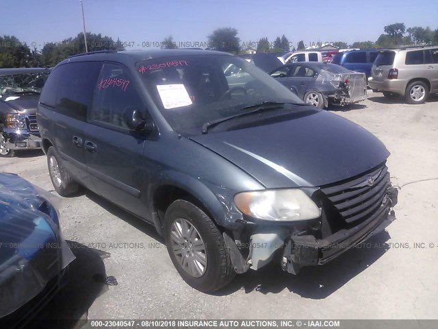 1A4GP45R96B615923 - 2006 CHRYSLER TOWN & COUNTRY  Light Blue photo 1