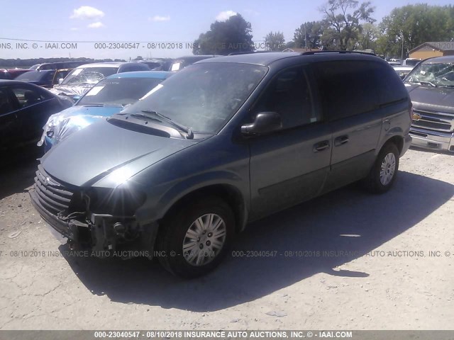 1A4GP45R96B615923 - 2006 CHRYSLER TOWN & COUNTRY  Light Blue photo 2