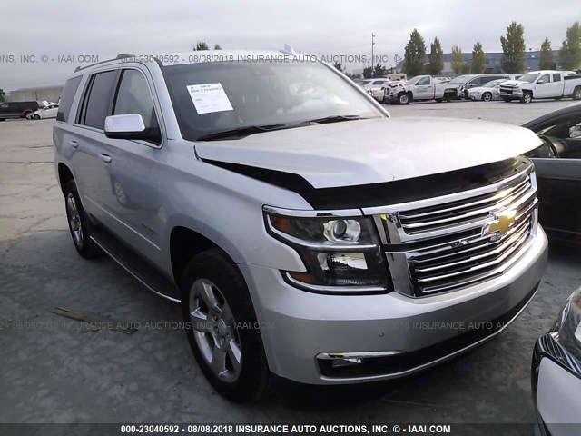 1GNSKCKC6JR250889 - 2018 CHEVROLET Tahoe K1500 PREMIER SILVER photo 1