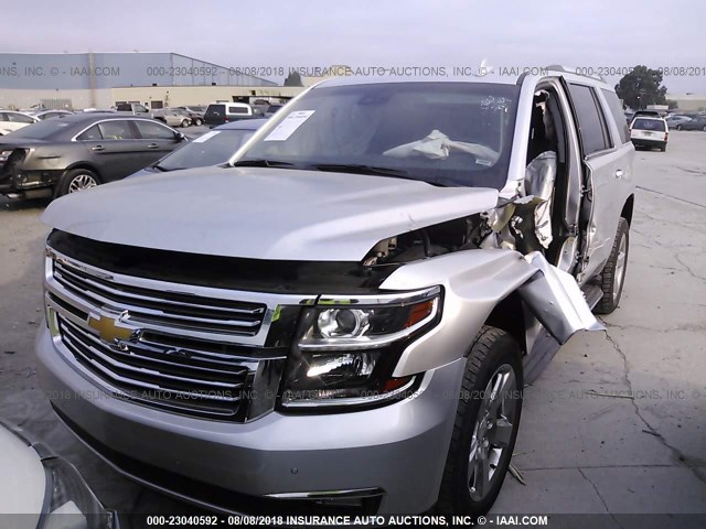 1GNSKCKC6JR250889 - 2018 CHEVROLET Tahoe K1500 PREMIER SILVER photo 2