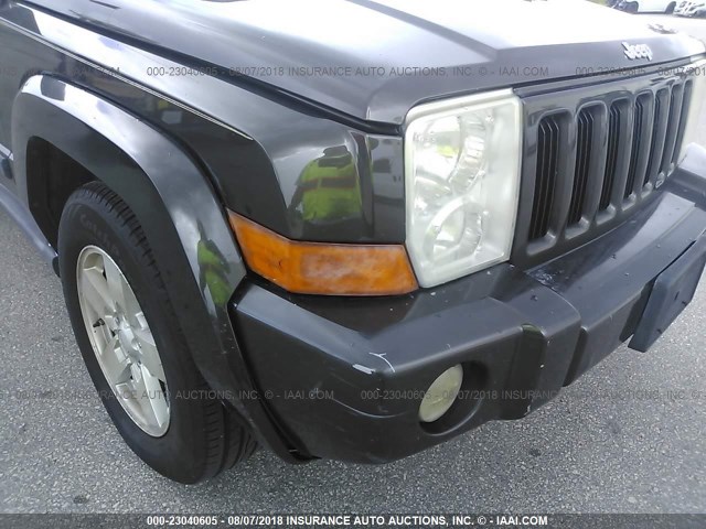 1J8HH48K36C269246 - 2006 JEEP COMMANDER GRAY photo 6