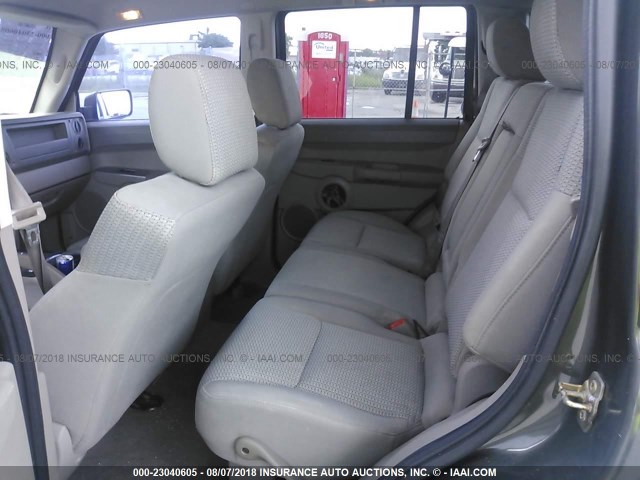 1J8HH48K36C269246 - 2006 JEEP COMMANDER GRAY photo 8