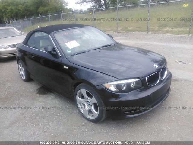 WBAUL73558VE89728 - 2008 BMW 128 I BLACK photo 1