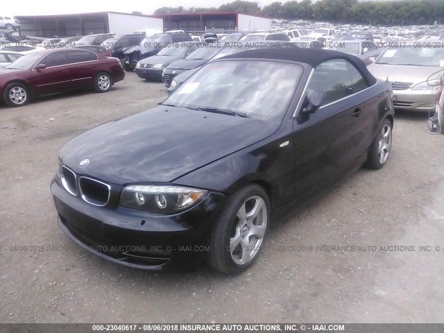 WBAUL73558VE89728 - 2008 BMW 128 I BLACK photo 2